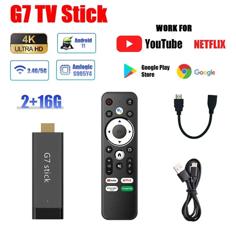 G7 Android 14 TV Box Stick 8K WiFi 6 2.4/5G Smart TV Stick G7 Android 14 TV Box Stick 8K WiFi 6 2.4/5G Smart TV Stick